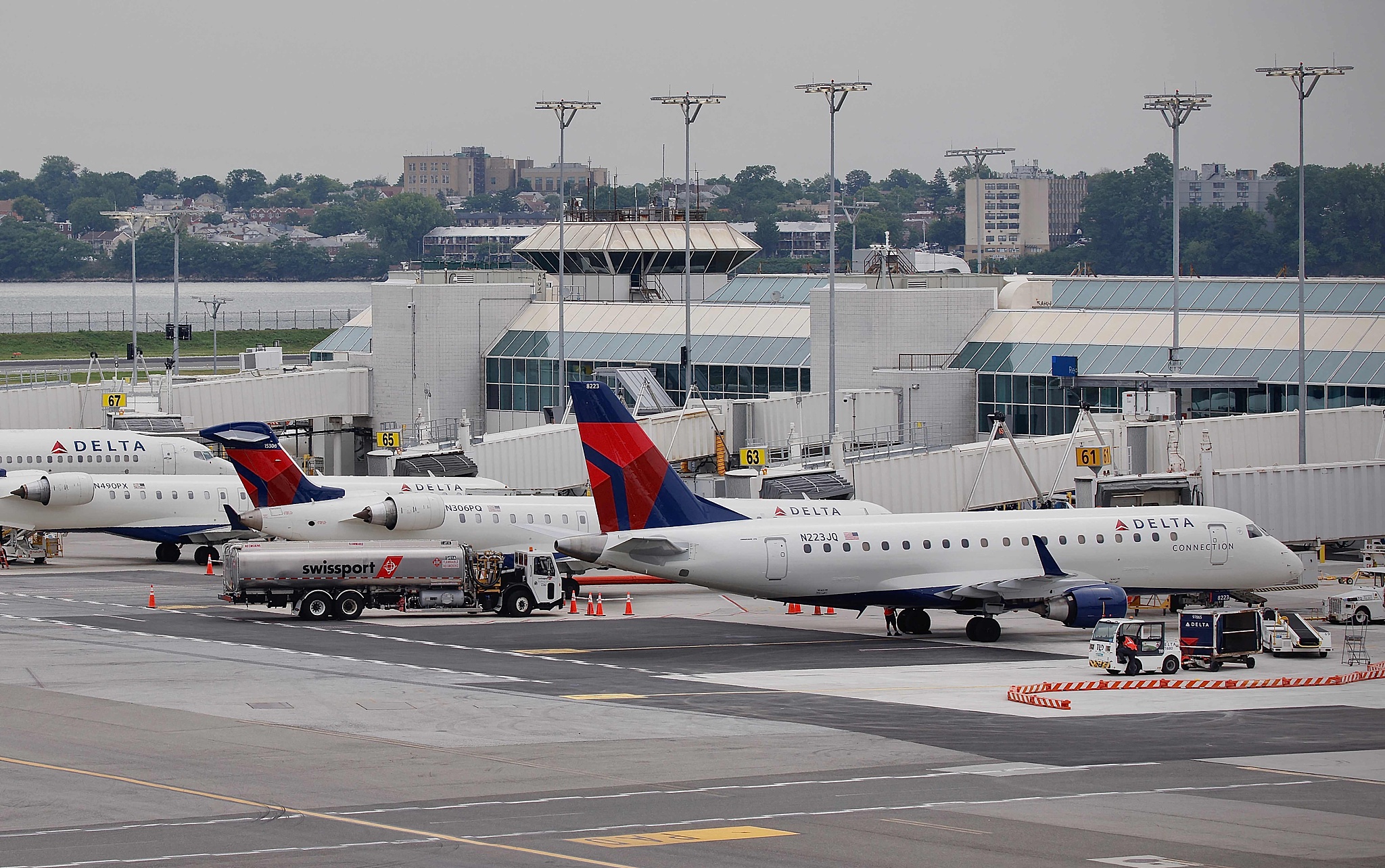 Delta Air Lines planes are parked at LaGuardia International Airport, one day after a global IT outage, New York, U.S., July 20, 2024. /CFP