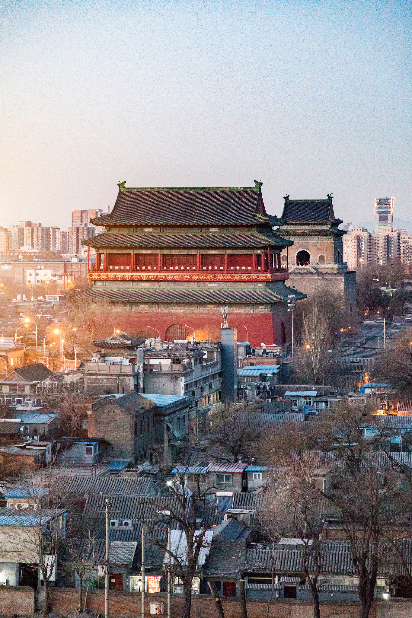 The Drum Tower and Bell Tower in Beijing. /CFP