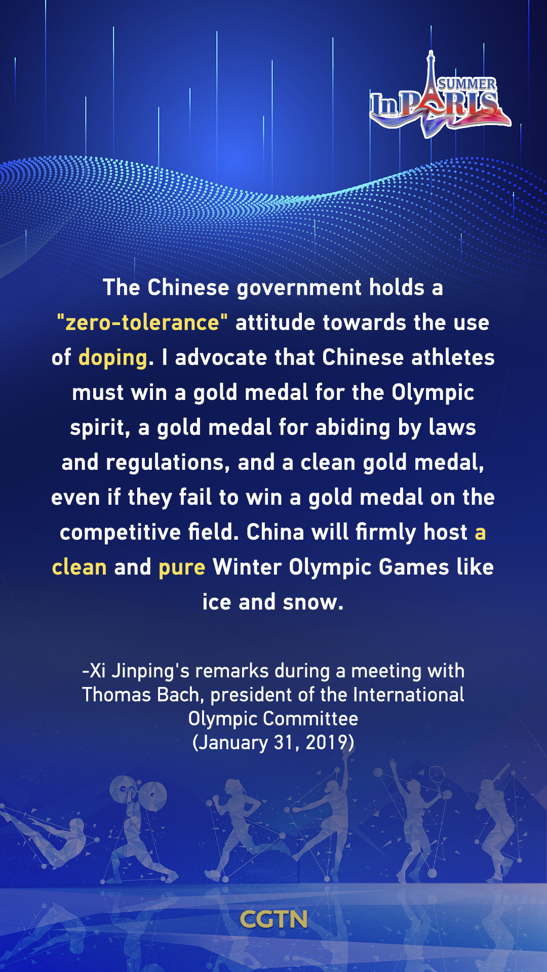 Xi Jinping's key quotes on carrying forward the Olympic spirit