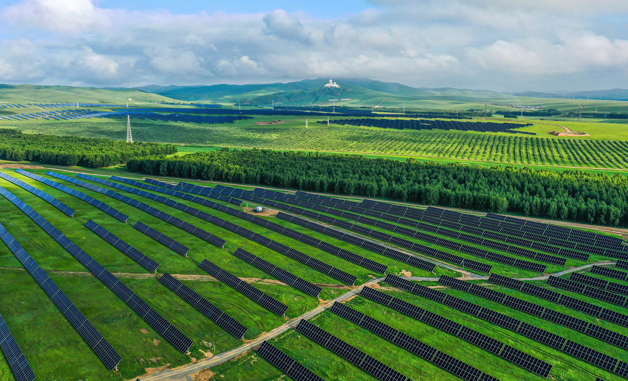 A 100-megawatt photovoltaic project in Tongliao City, Inner Mongolia Autonomous Region, China, July 24, 2024. /CFP