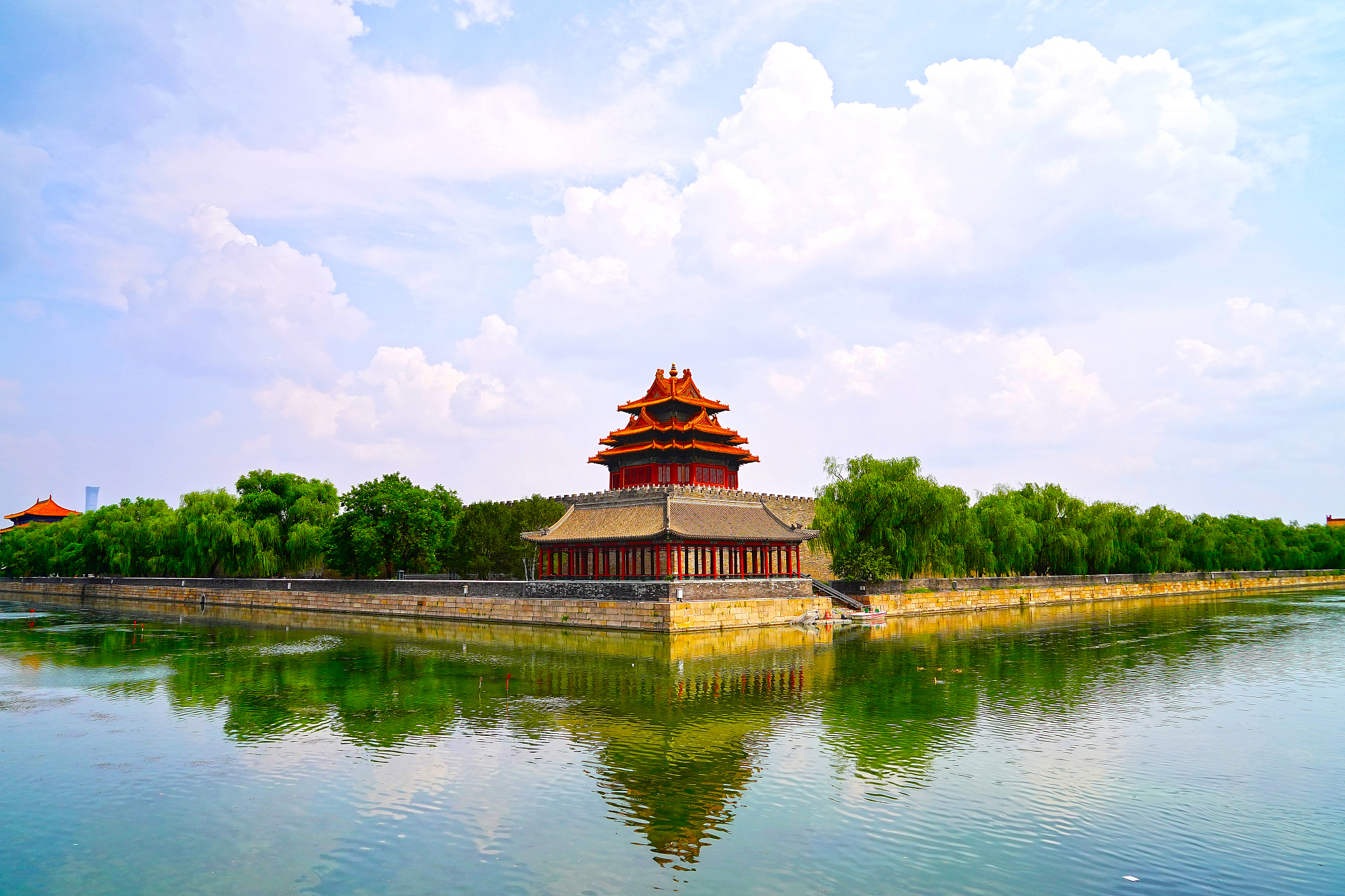 The moat of the Forbidden City is seen in Beijing on July 8, 2024. /CFP