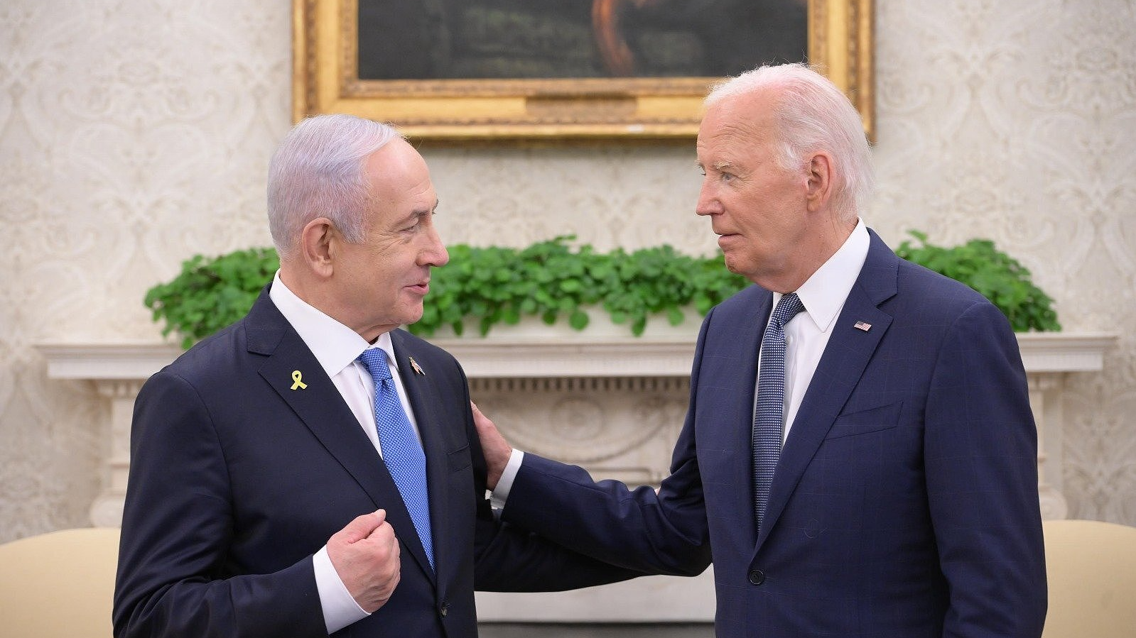 U.S. President Joe Biden (R) meets with Israeli Prime Minister Benjamin Netanyahu (L) at the White House in Washington D.C., July 25, 2024. /CFP