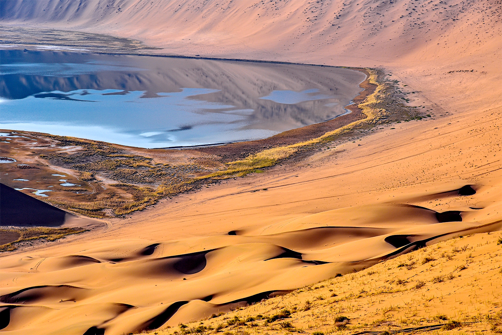 The Badain Jaran Desert is seen in Inner Mongolia Autonomous Region. /IC