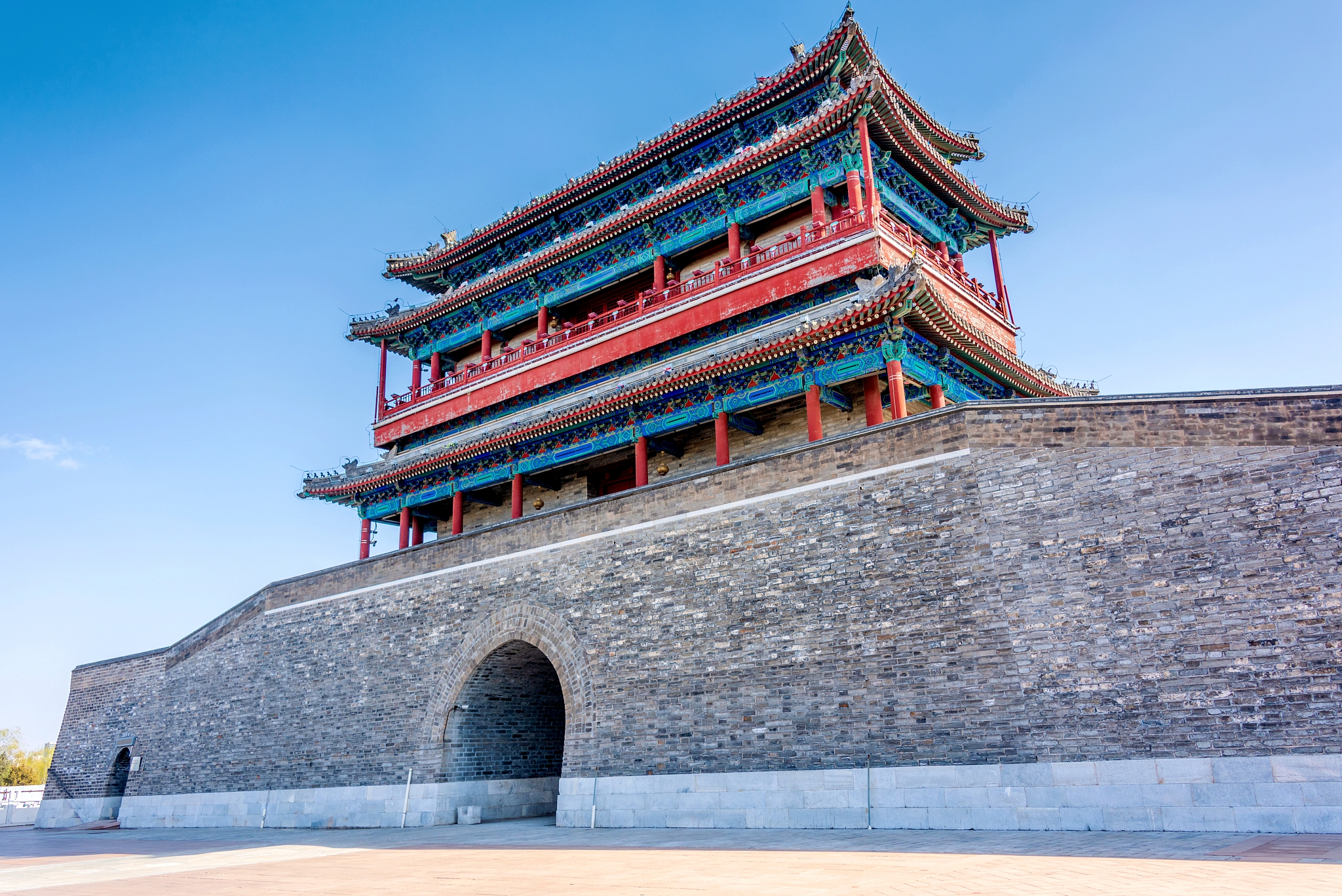 A file photo shows Yongding Gate, situated in the south of the Beijing Central Axis. /CFP