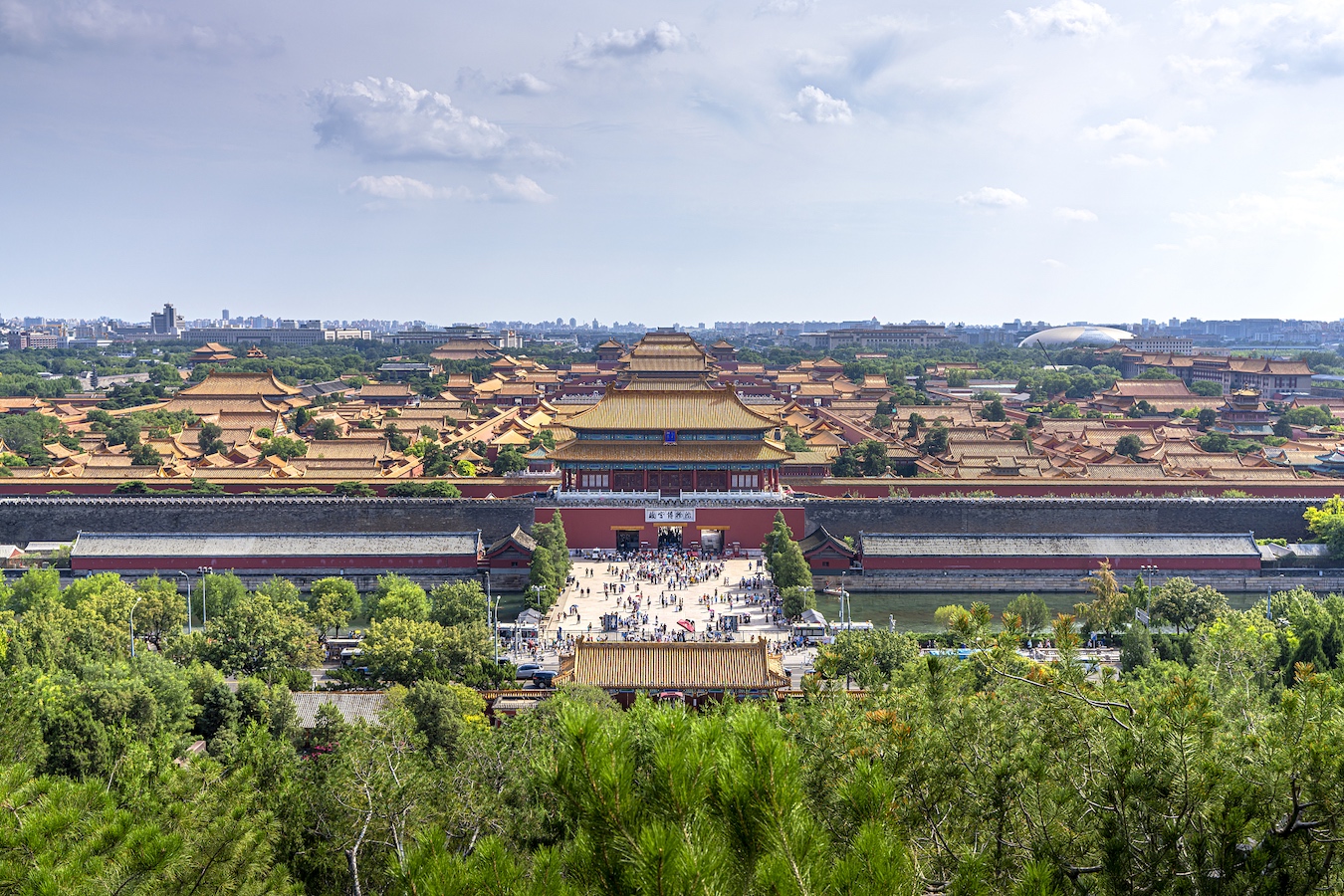 The Palace Museum, also known as the Forbidden City, situated along the Beijing Central Axis. /CFP