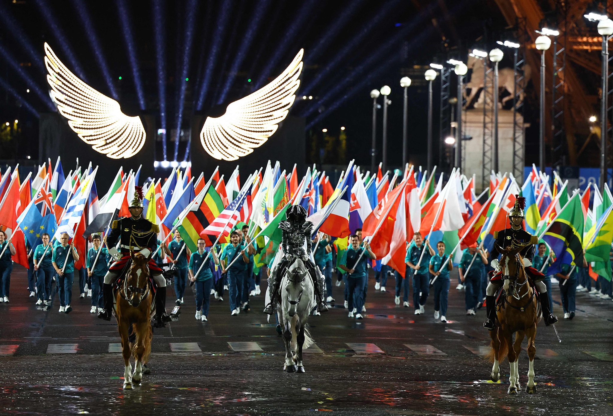 Scene from the Opening Ceremony of the 2024 Summer Olympics in Paris, France, July 26, 2024. /CFP