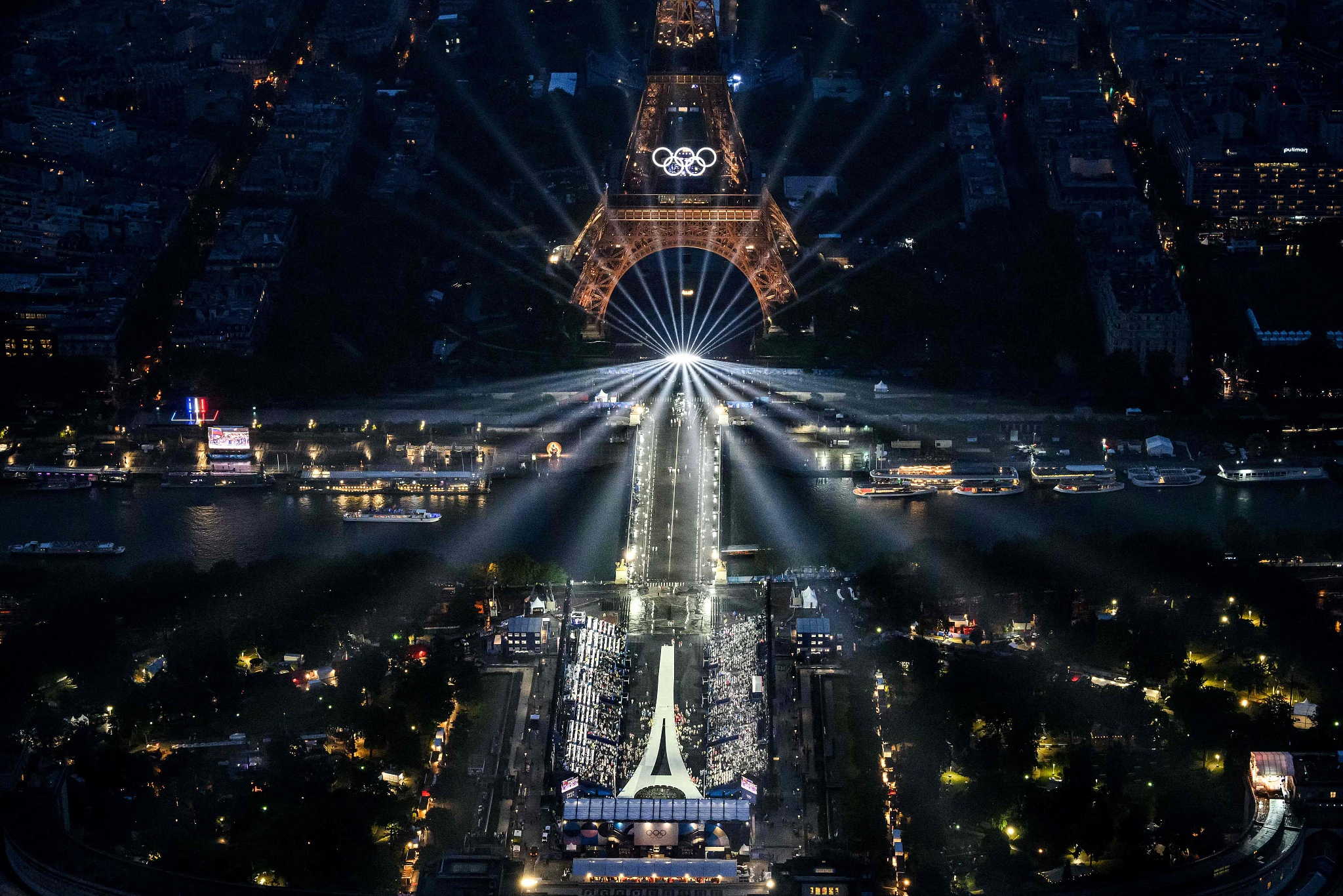 Scene from the Opening Ceremony of the 2024 Summer Olympics in Paris, France, July 26, 2024. /CFP