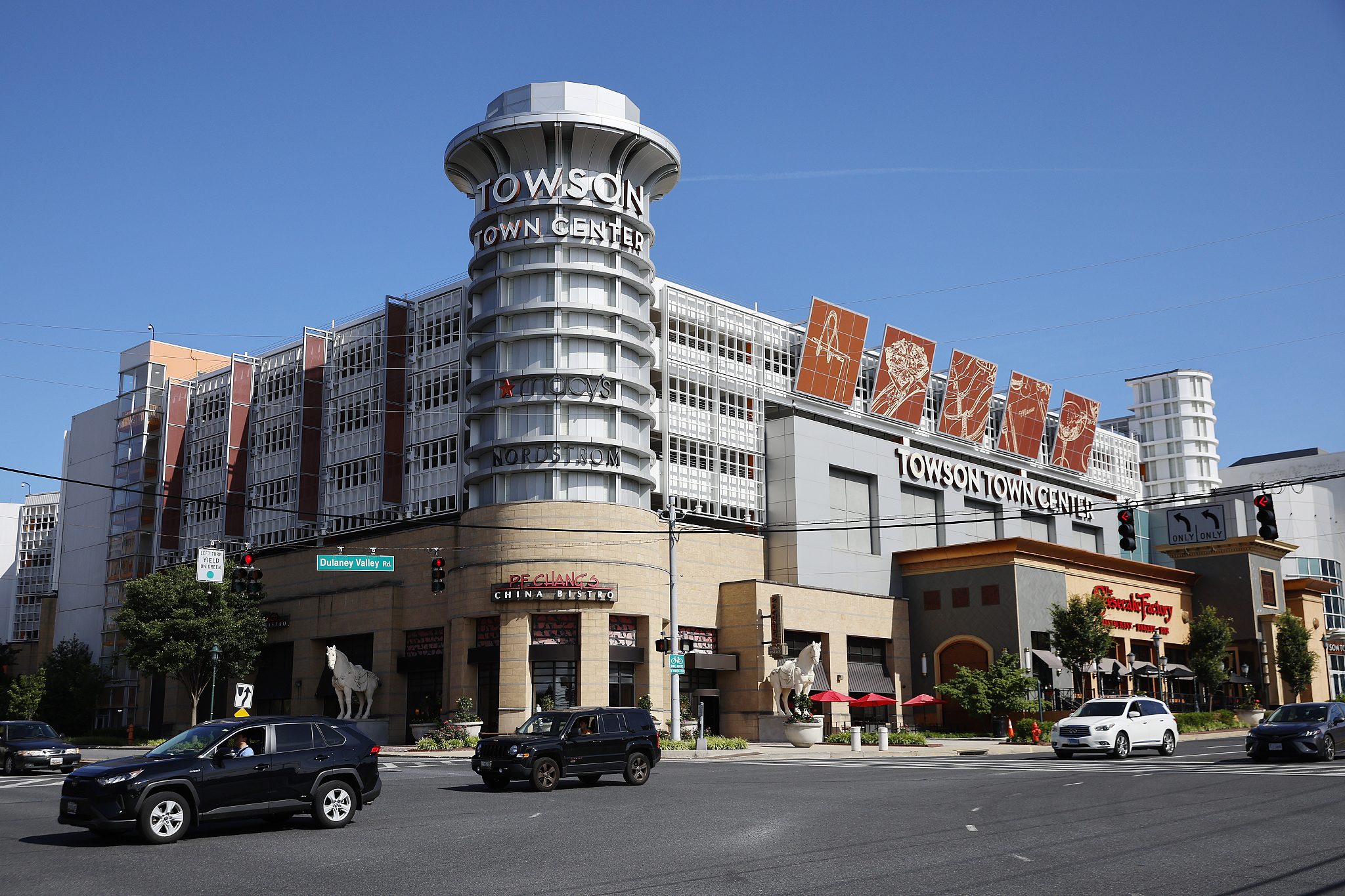 An exterior view of the Towson Town Center mall in Towson, Maryland, the United States, June 20, 2022. /CFP