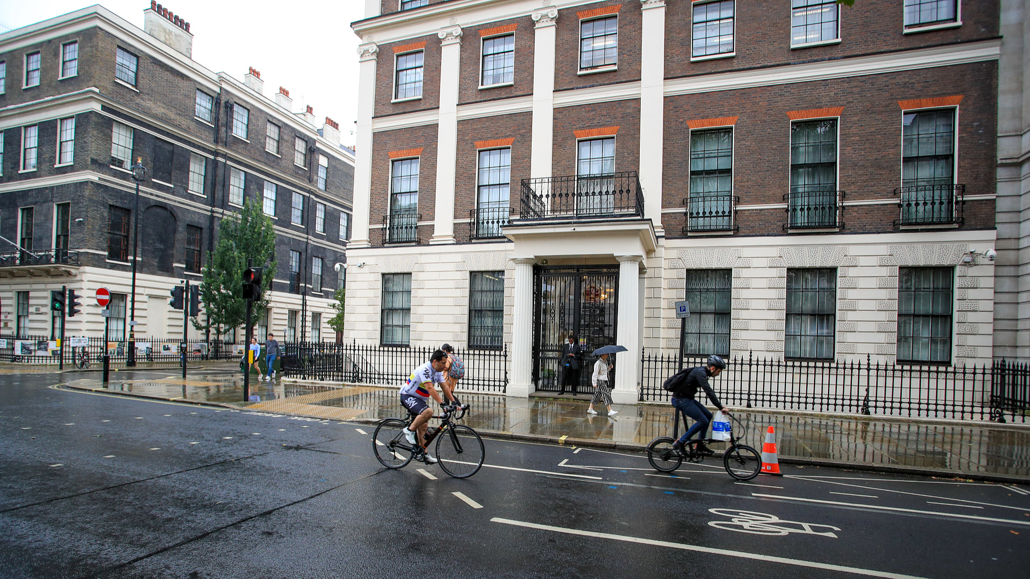 File photo shows the Chinese Embassy in the United Kingdom, London, August 5, 2021. /CFP