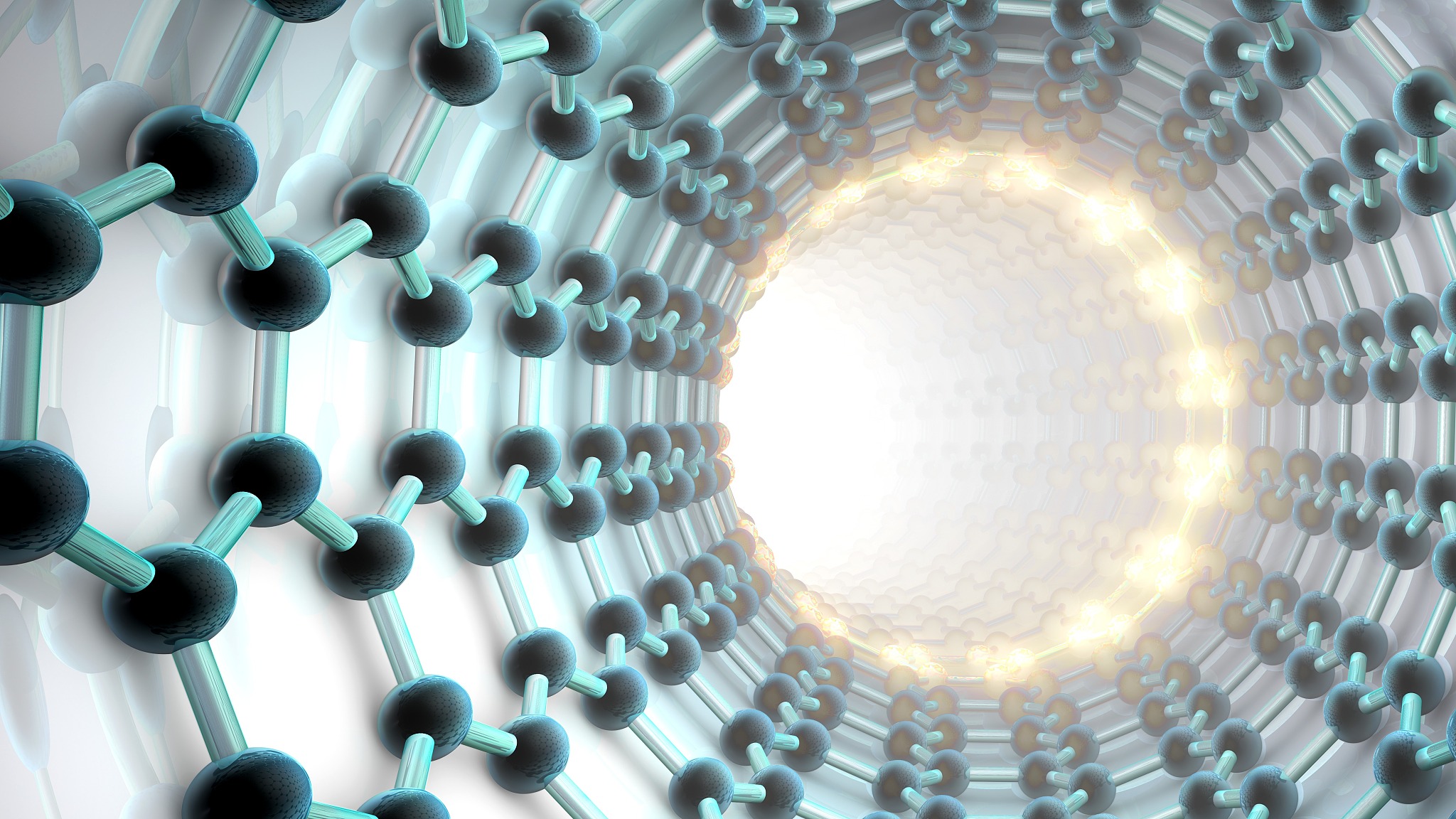 An illustration of carbon nanotube (CNT) for thermoelectric plastics. /CFP