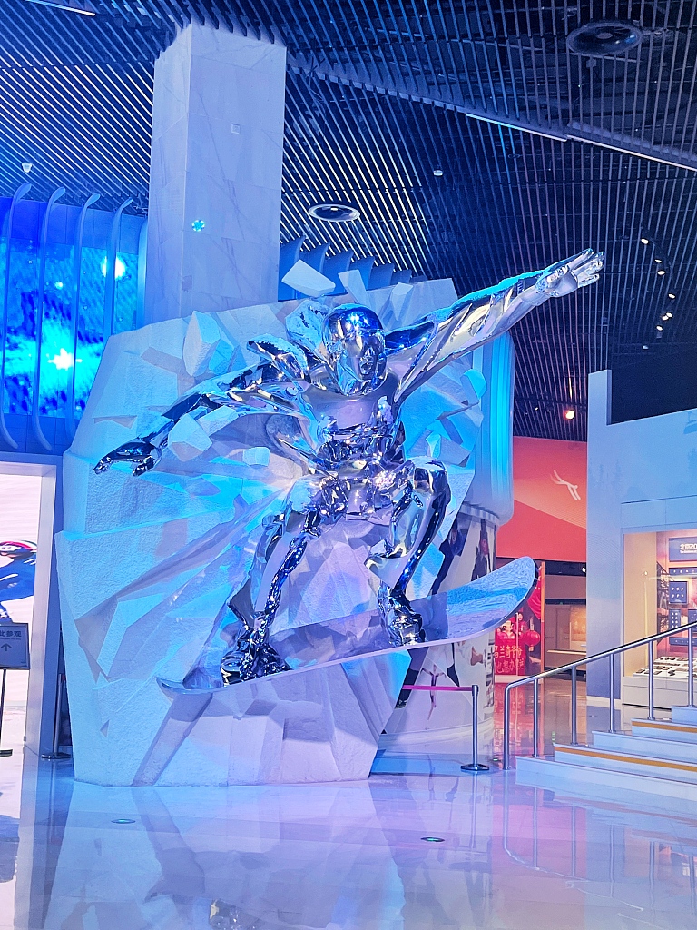 Exhibits are seen on display at the Beijing Olympic Museum on July 27, 2024. /CFP