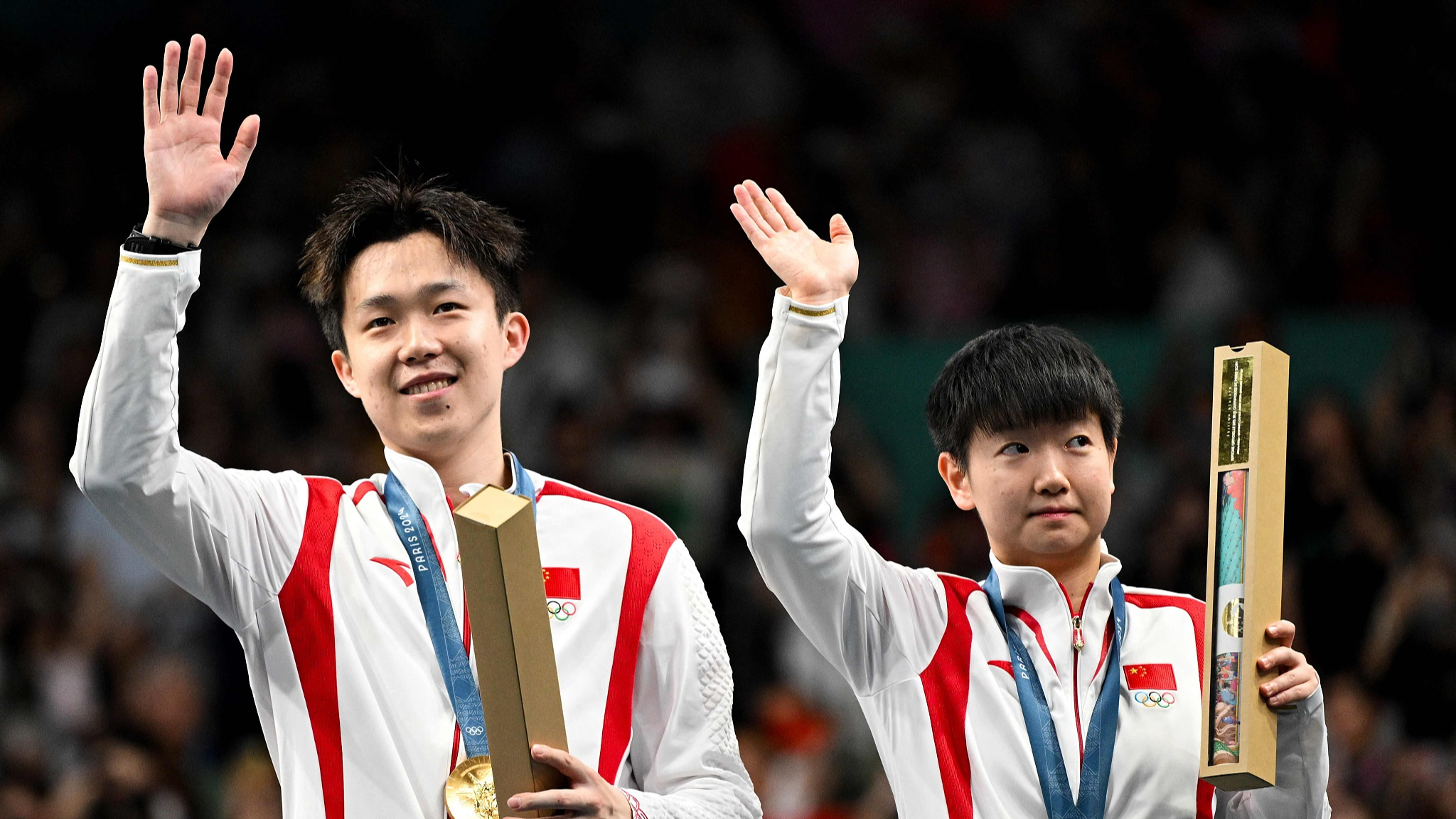 Sun, Wang restore table tennis glory for China with mixed doubles gold