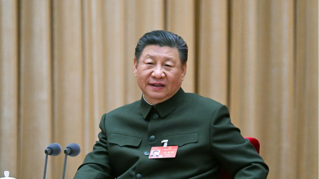 Chinese President Xi Jinping, also general secretary of the Communist Party of China Central Committee and chairman of the Central Military Commission, attends a plenary meeting of the delegation of the People's Liberation Army and the People's Armed Police Force at the second session of the 14th National People's Congress in Beijing, China, March 7, 2024. /Xinhua