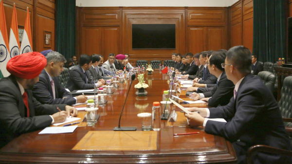 The Chinese delegation and Indian representatives hold border talks, New Delhi, capital of India, July 31, 2024. /Chinese Foreign Ministry