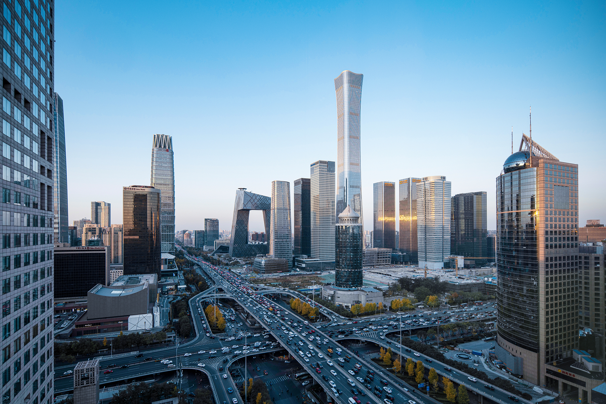 A view of Beijing's Central Business District, China. /CFP