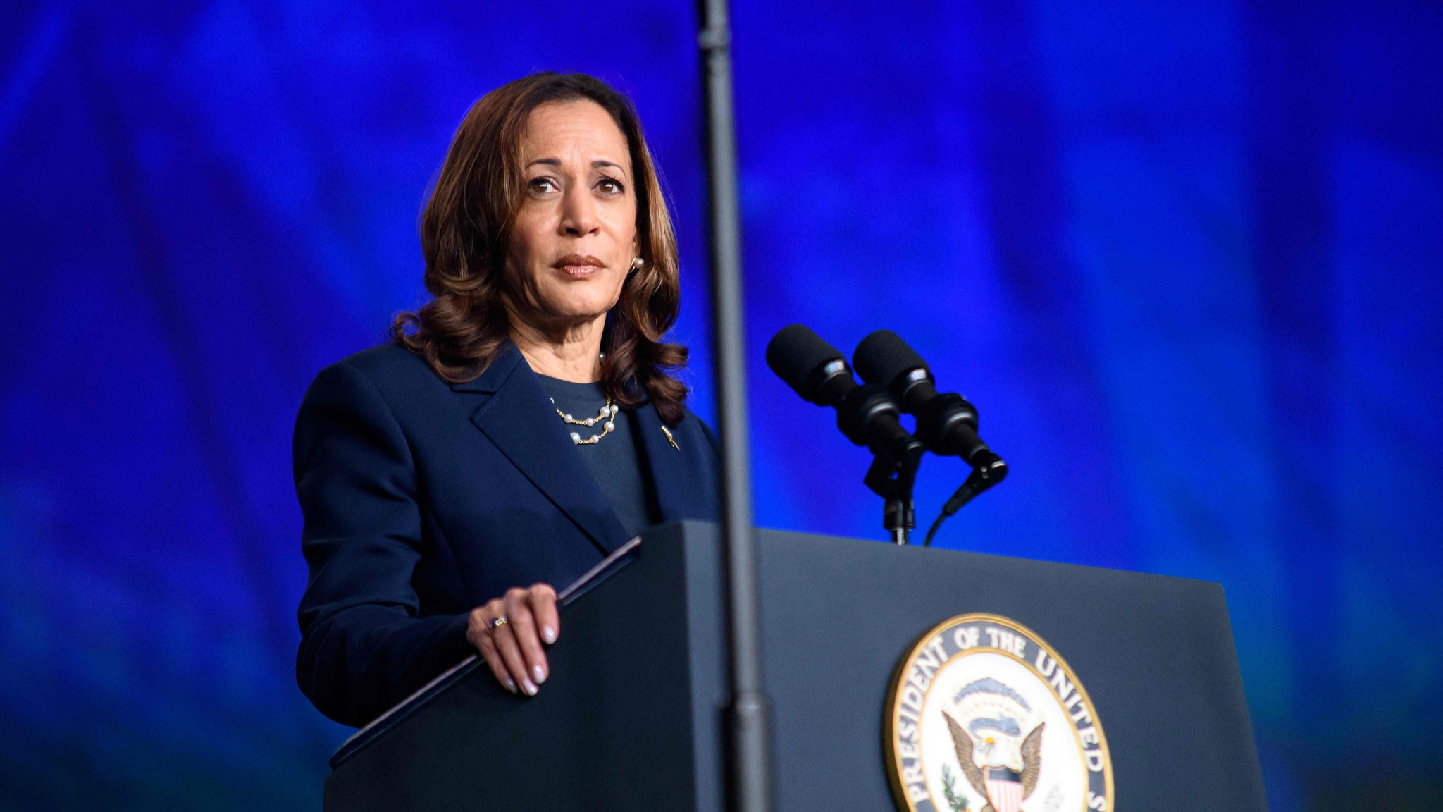 U.S. Vice President and 2024 Democratic presidential candidate Kamala Harris speaks at Sigma Gamma Rho Sorority Inc.'s 60th International Biennial Boule in Houston, Texas, July 31, 2024. /CFP