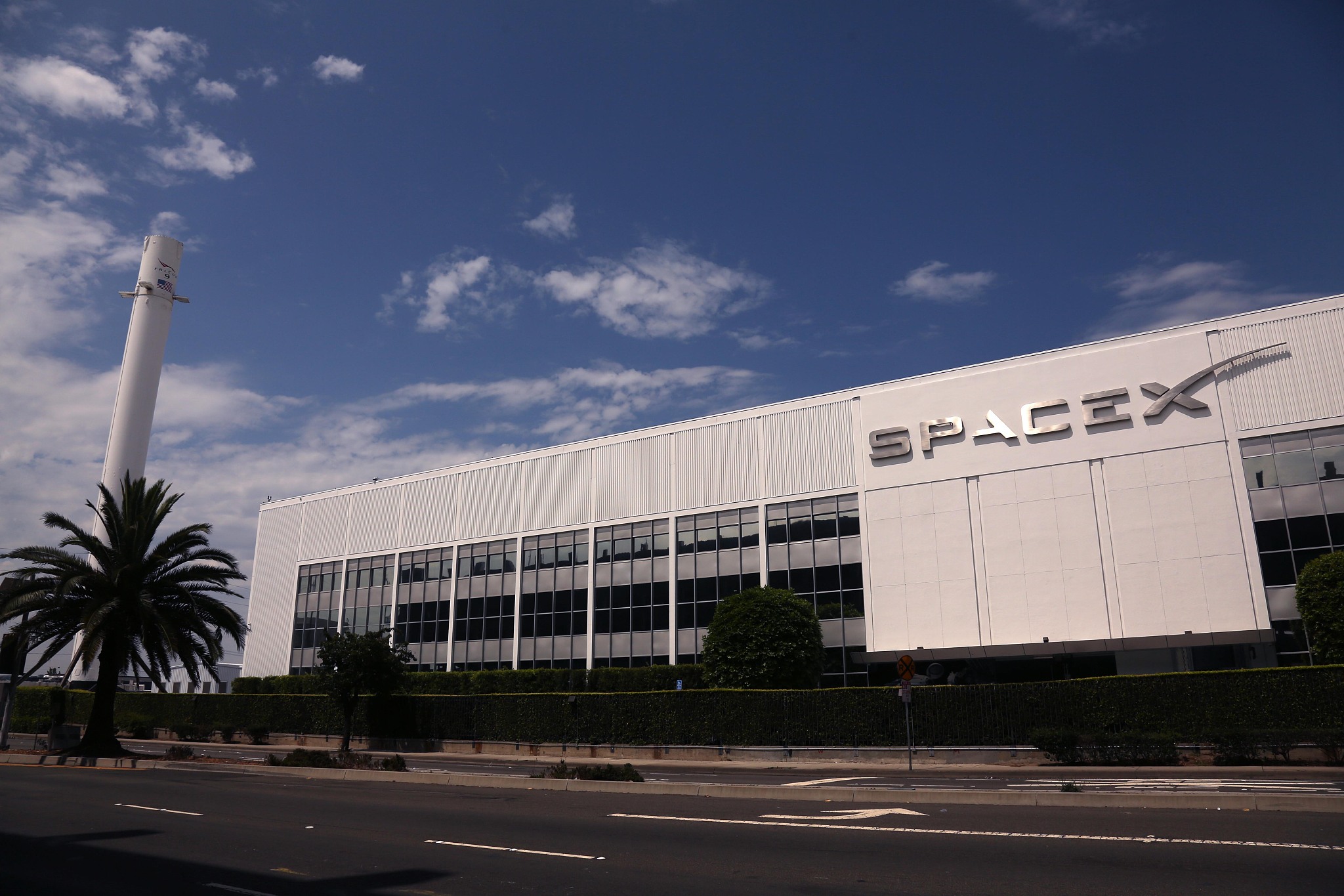 The exterior of the SpaceX building in Hawthorne, California, the United States, July 17, 2024. /CFP