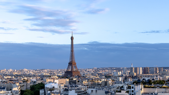 Pemandangan umum Menara Eiffel di Paris, Prancis, 11 Juli 2024. /CFP