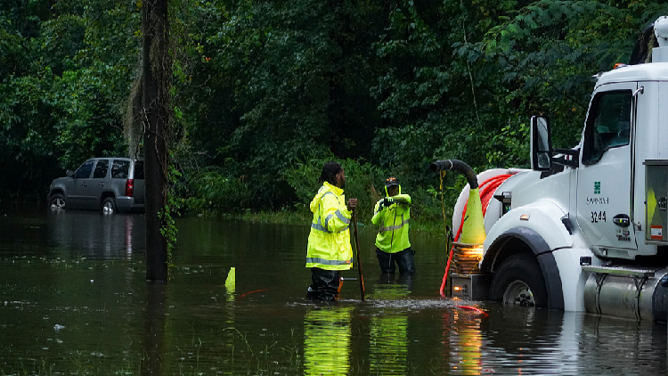 Debby Soaks Coastal Georgia and South Carolina in the U.S.