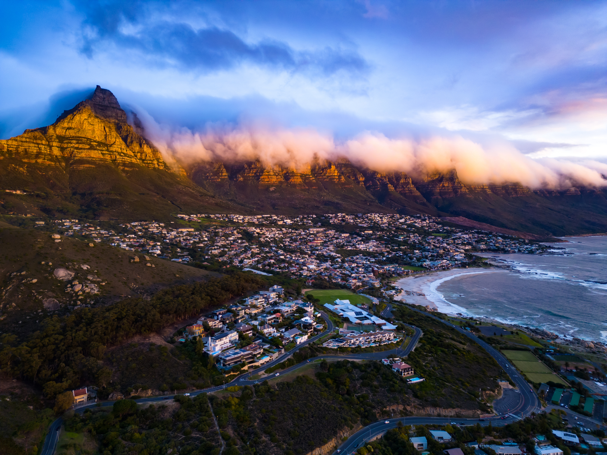 Coastal panorama: Scenery along Africa's shoreline