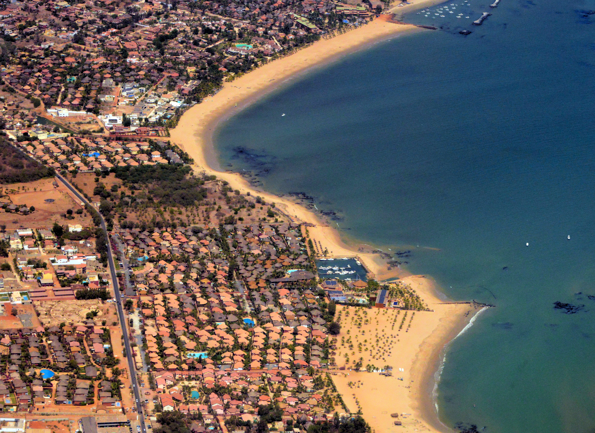 Coastal panorama: Scenery along Africa's shoreline