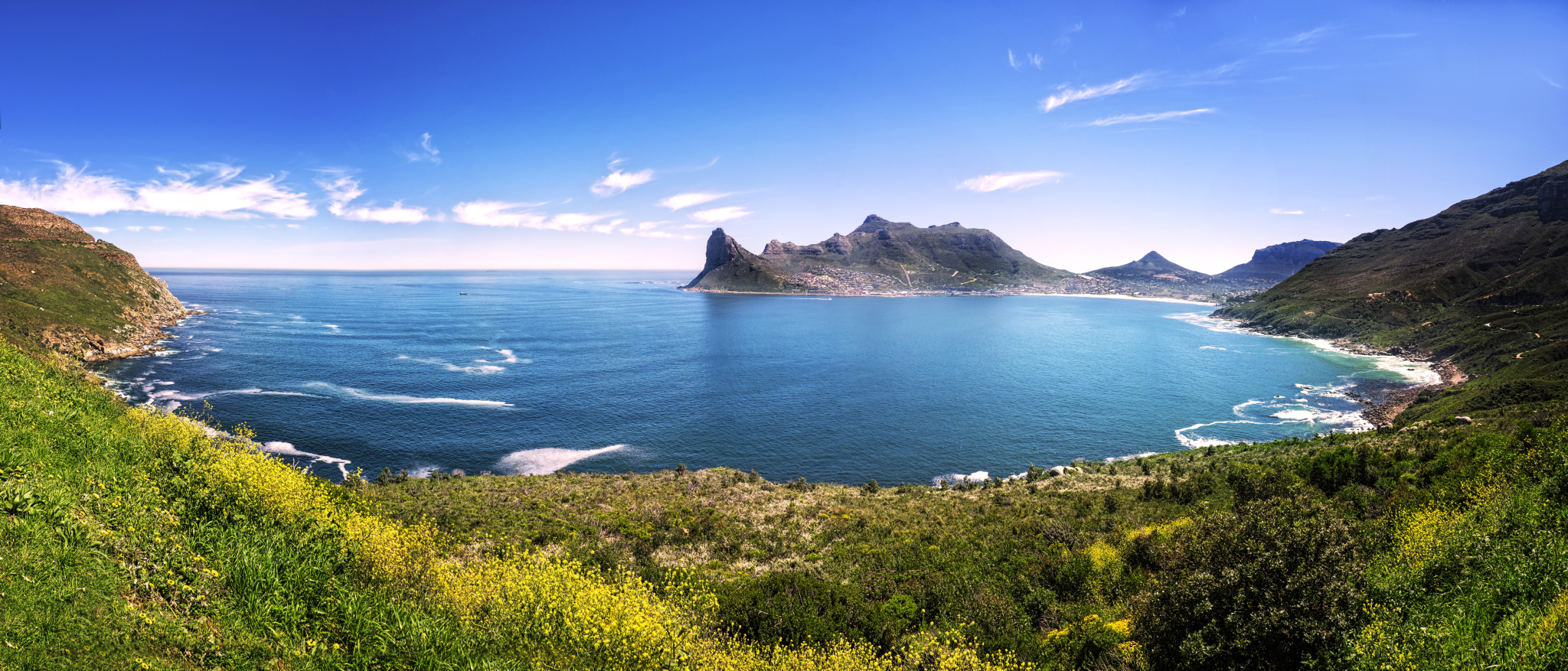 Coastal panorama: Scenery along Africa's shoreline