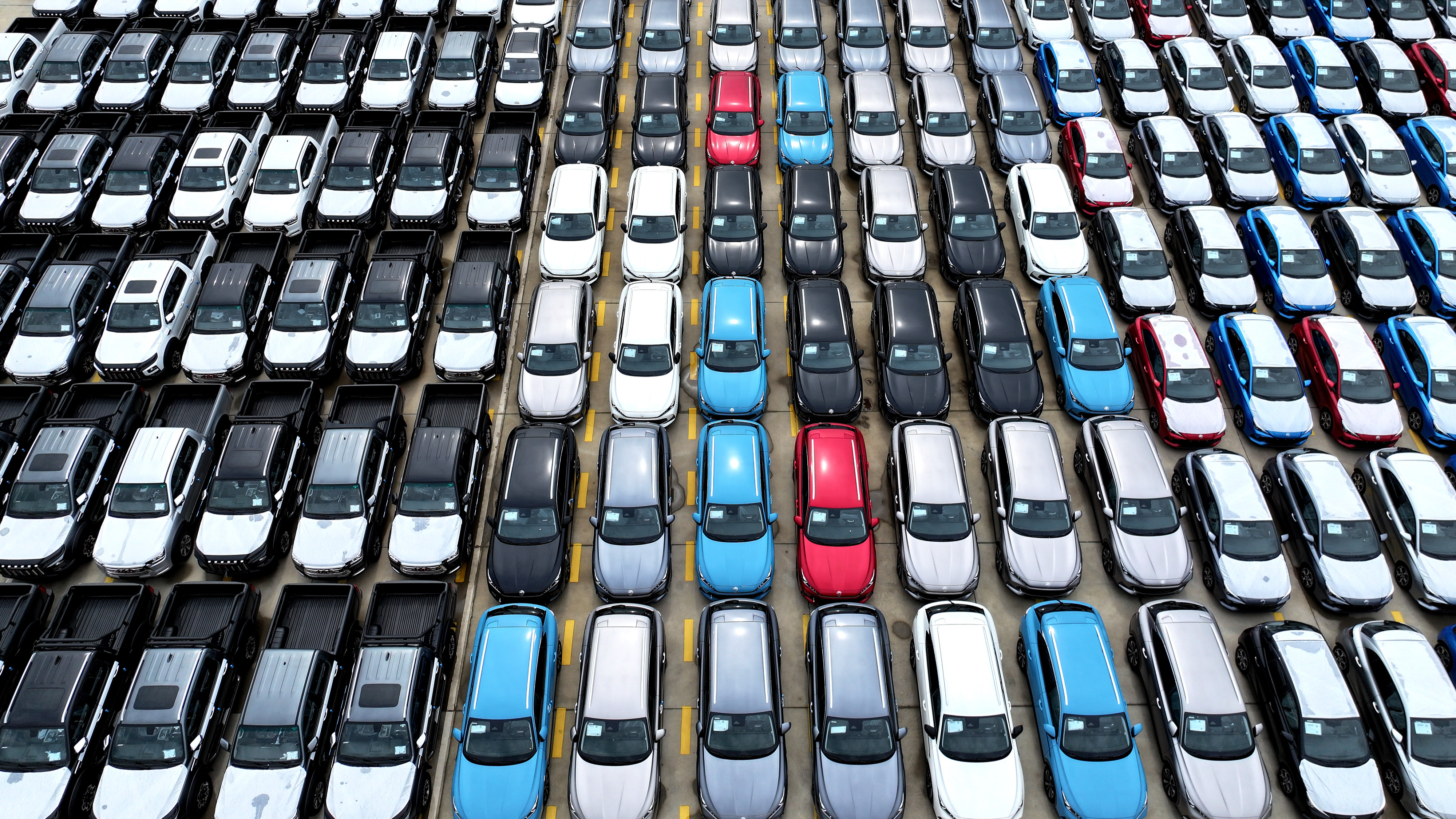 Chinese EVs are seen in Lianyungang City, east China's Jiangsu Province, July 19, 2024. /CFP