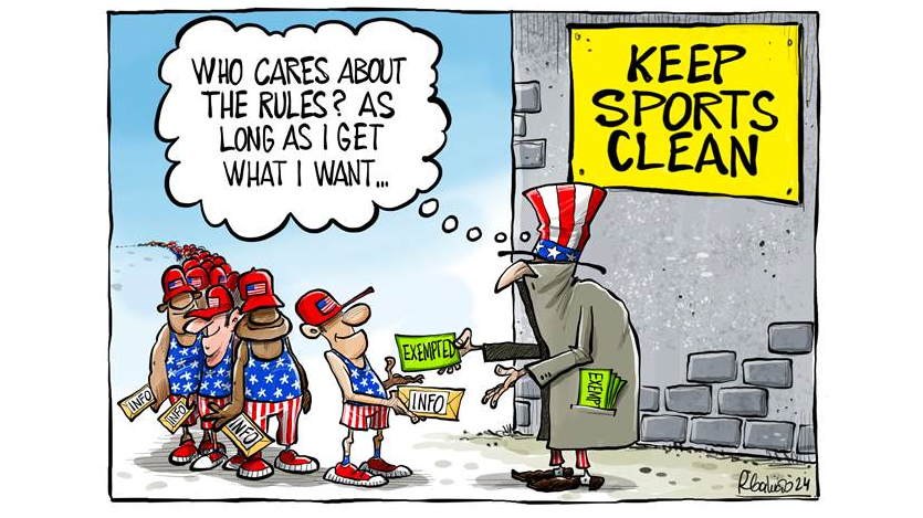 U.S. doping scandals undermine a level playing field