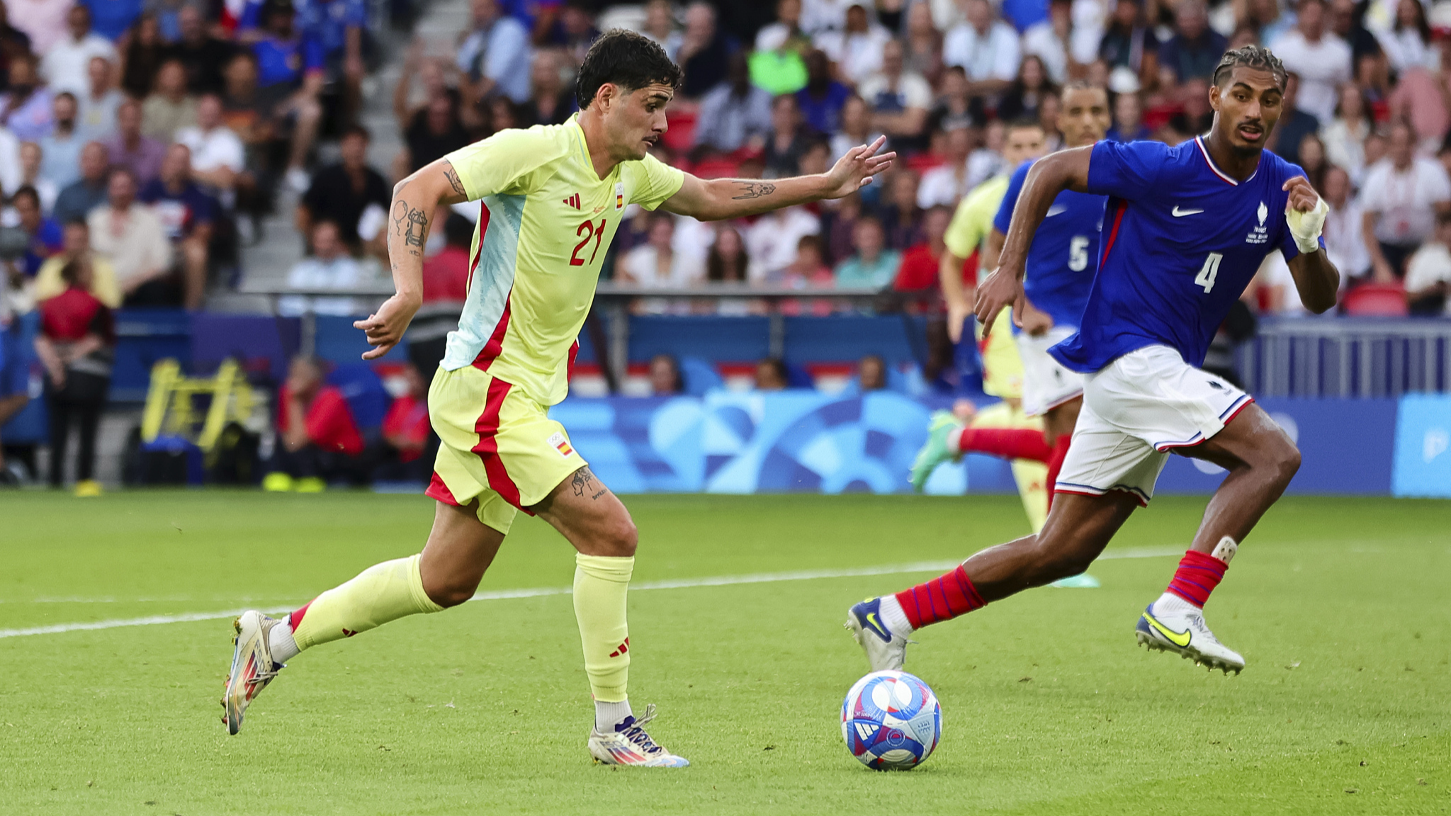 Camello's brace nets Spain football gold over France 5-3 in extra time