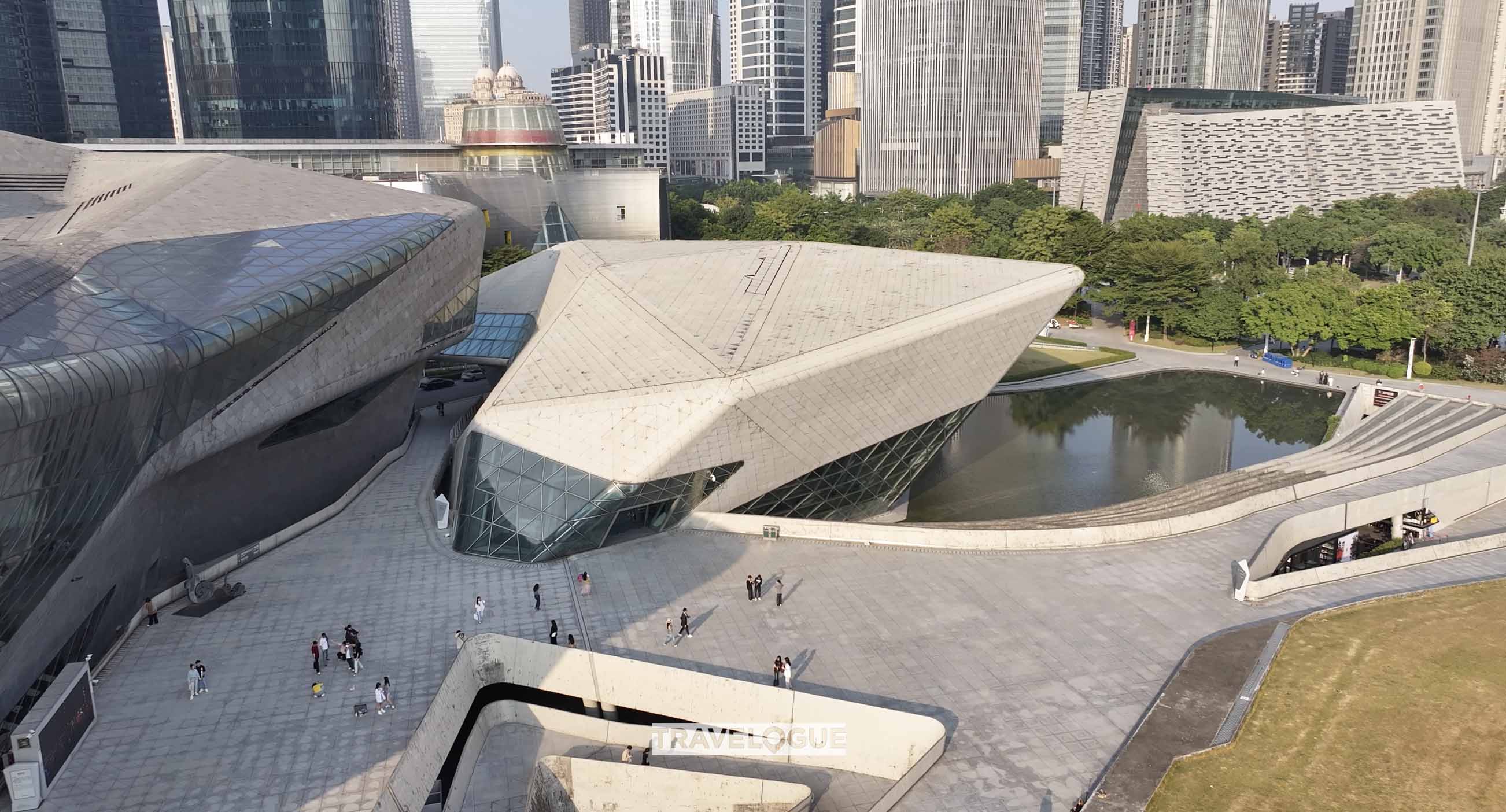 A view of the Guangzhou Opera House in Guangzhou, Guangdong Province. /CGTN