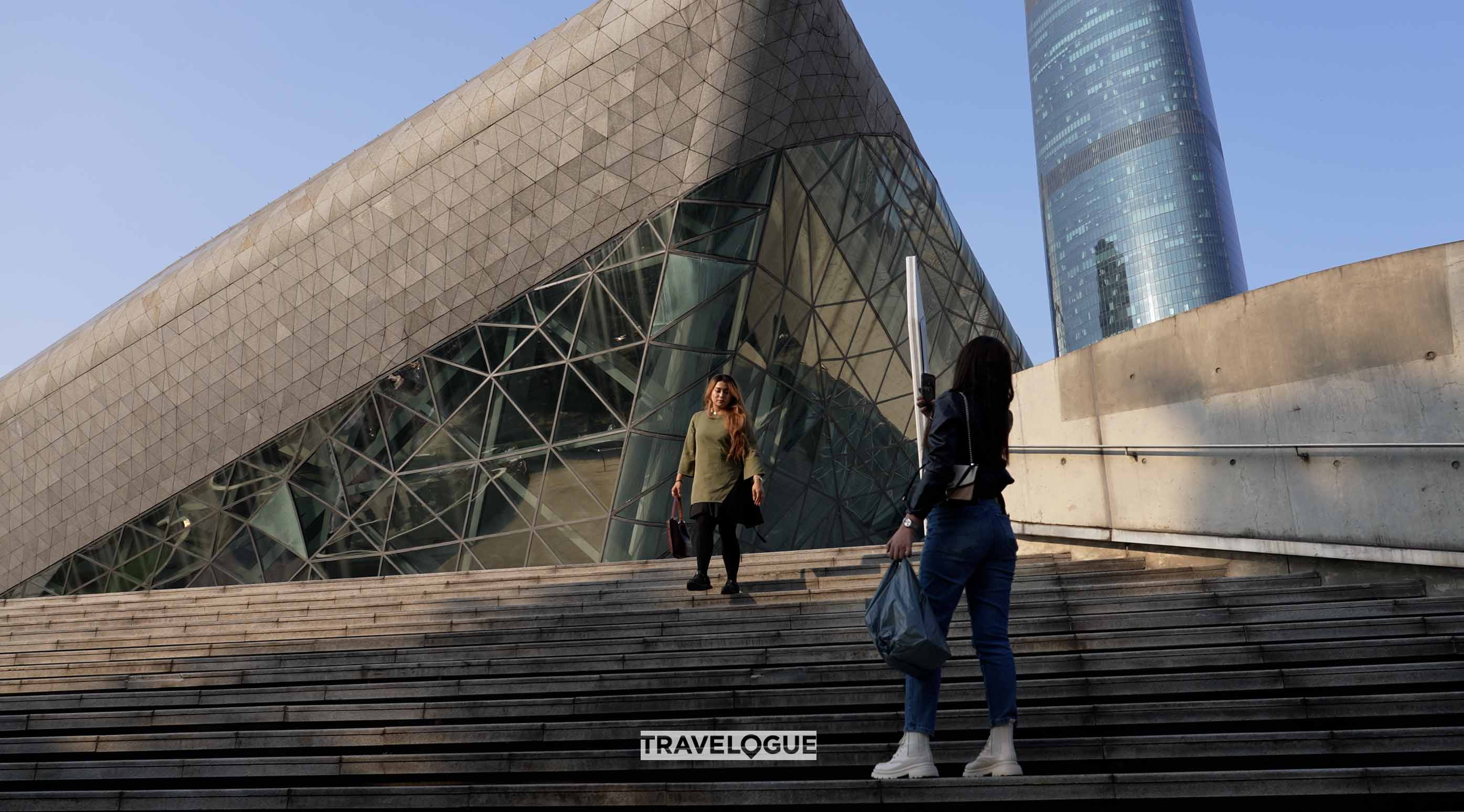 A view of the Guangzhou Opera House in Guangzhou, Guangdong Province. /CGTN