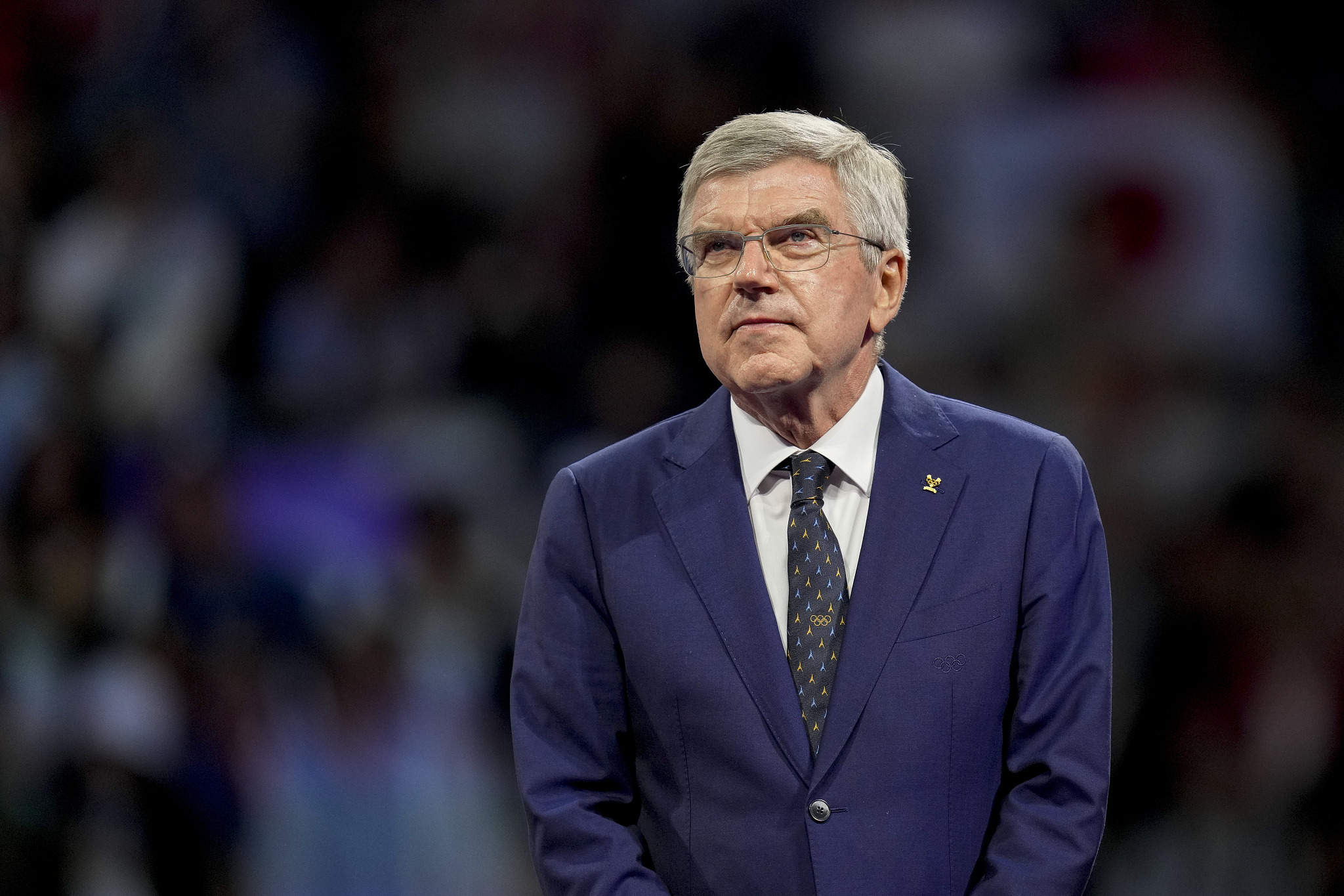 Thomas Bach, President of the International Olympic Committee, attends the 2024 Summer Olympics in Paris, France, August 4, 2024. /CFP