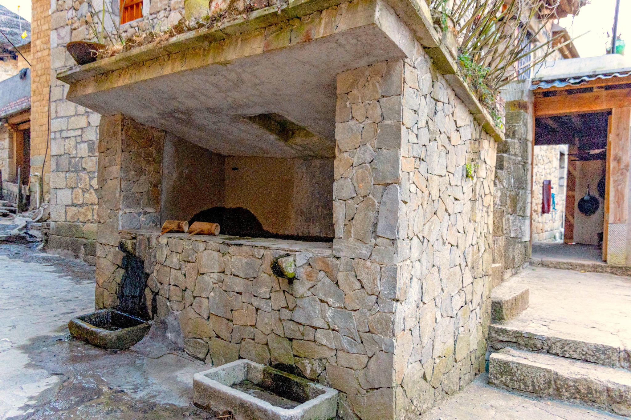 A well is seen in the village of Azheke in Yunnan Province. /CFP