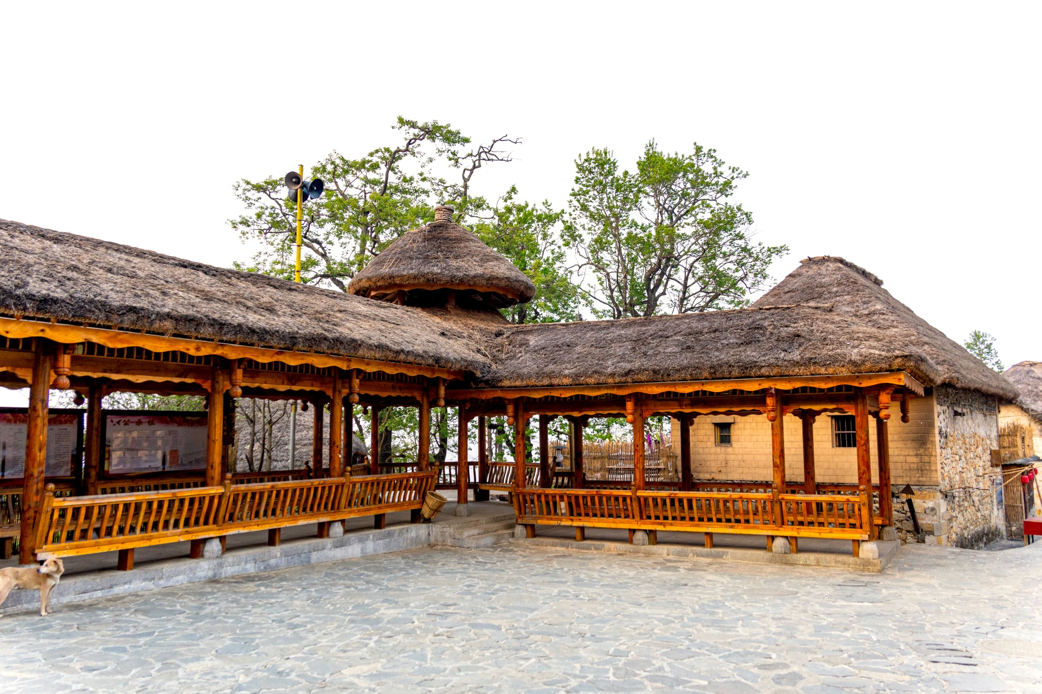 A pavilion is seen in the village of Azheke in Yunnan Province. /CFP