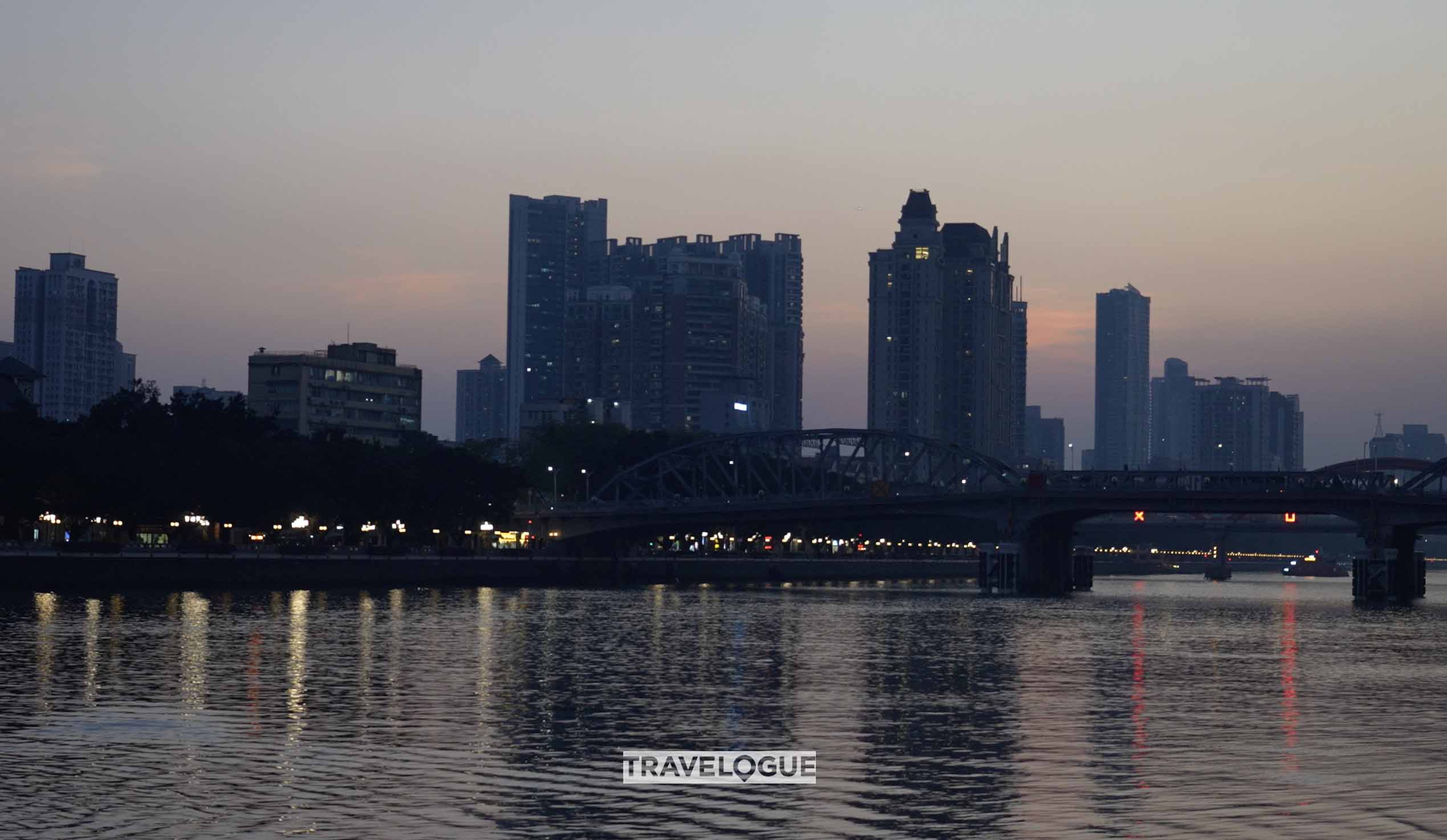 Sunset over the Pearl River in Guangzhou, Guangdong Province /CGTN