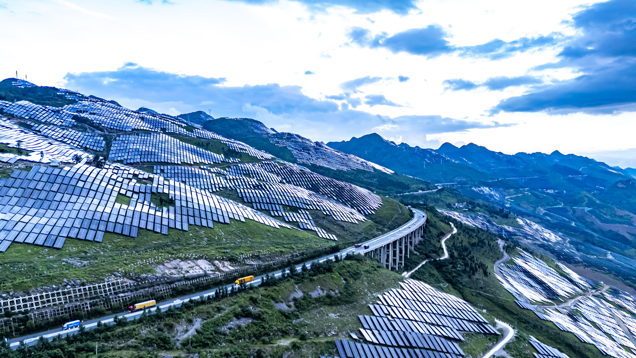 A photovoltaic power plant in Guizhou Province, China, August 4, 2024. /CFP