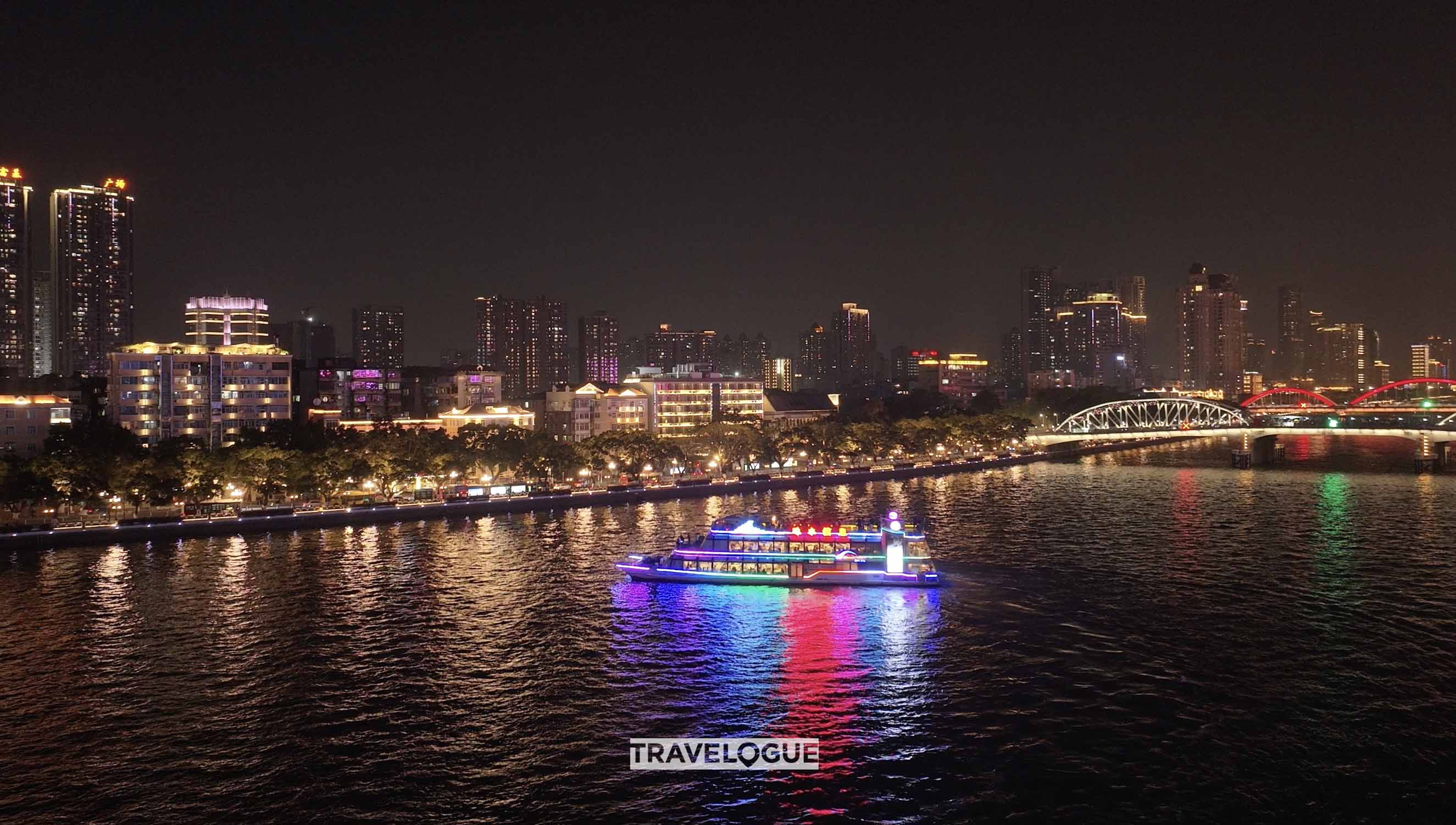 The Pearl River, China's third-longest river, runs through Guangzhou, Guangdong Province. /CGTN