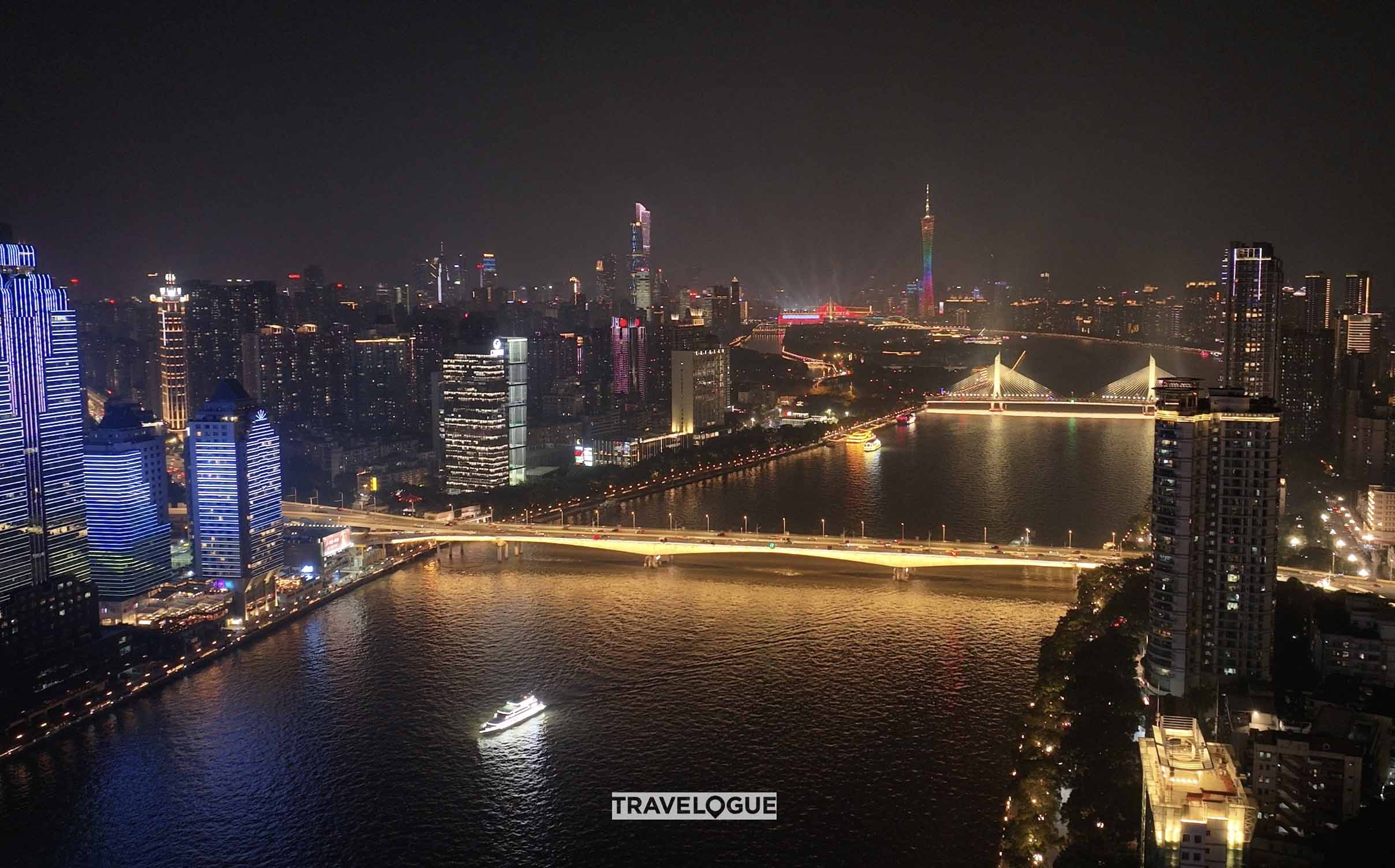 The Pearl River, China's third-longest river, runs through Guangzhou, Guangdong Province. /CGTN