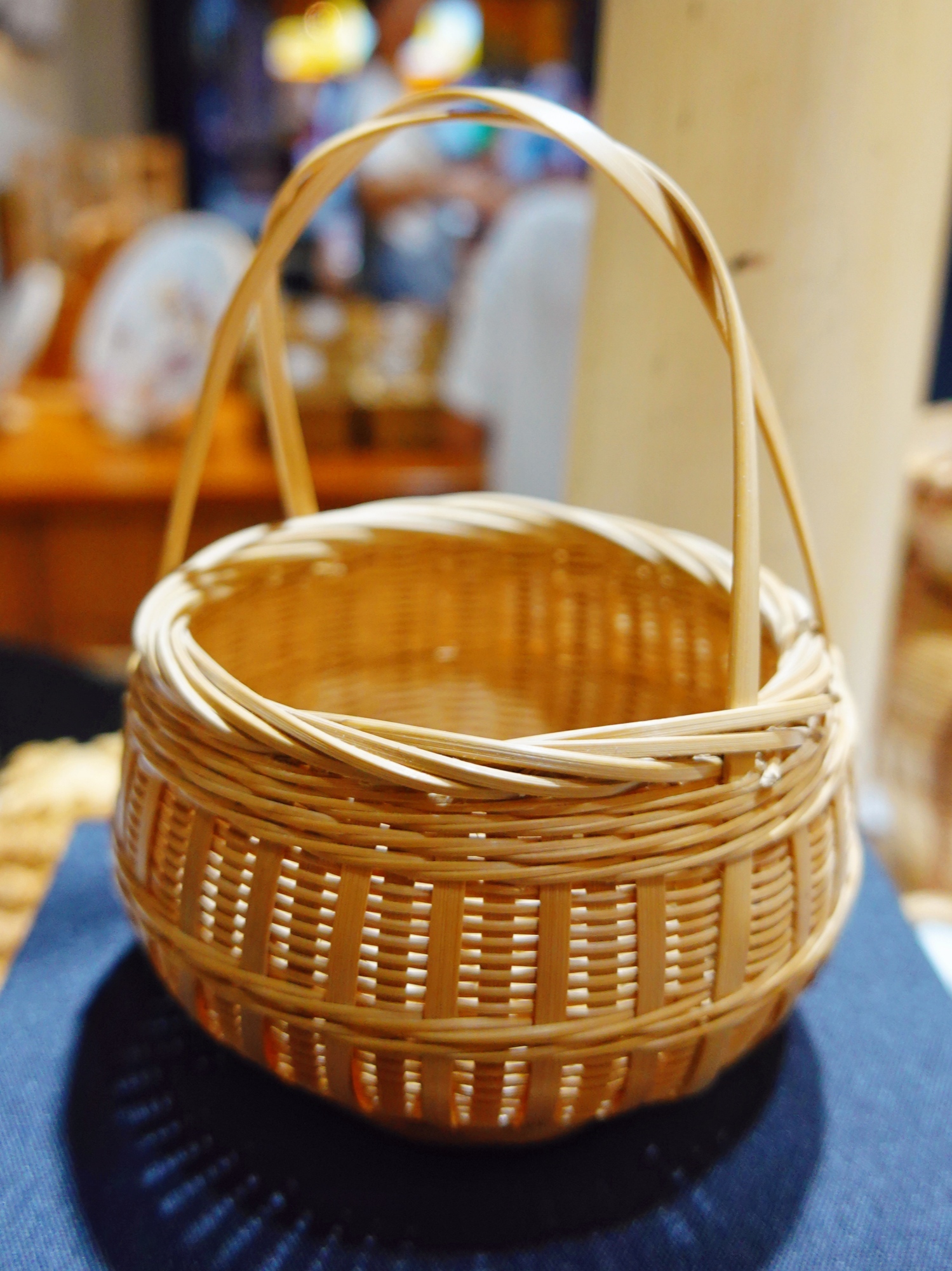 A bamboo handicraft is on display at a store in Nianhuawan, a popular tourist town in Wuxi, Jiangsu Province, on July 21, 2024. /CGTN