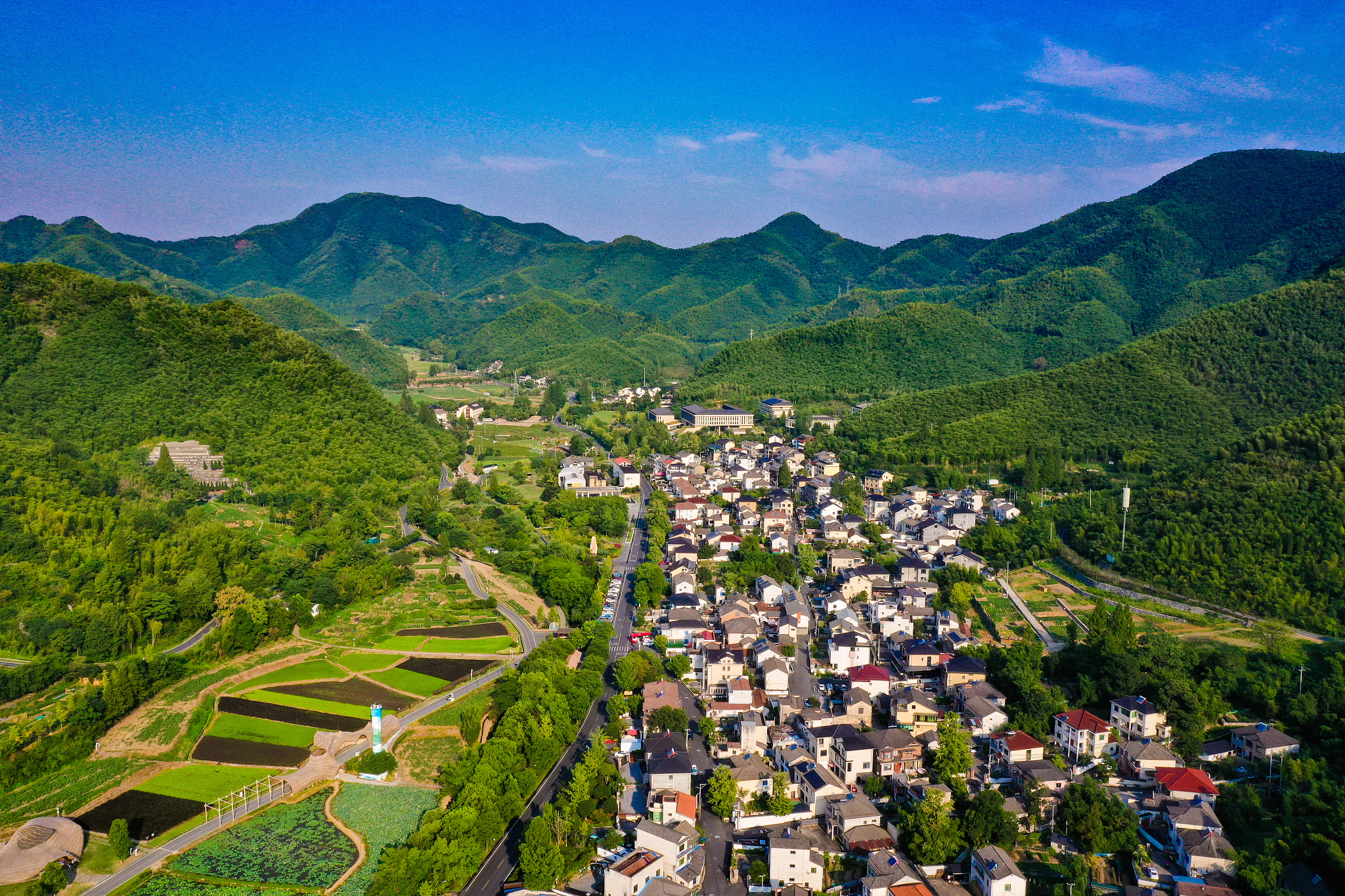 View of Yucun Village, Anji County in east China's Zhejiang Province, August 4, 2024. /CFP