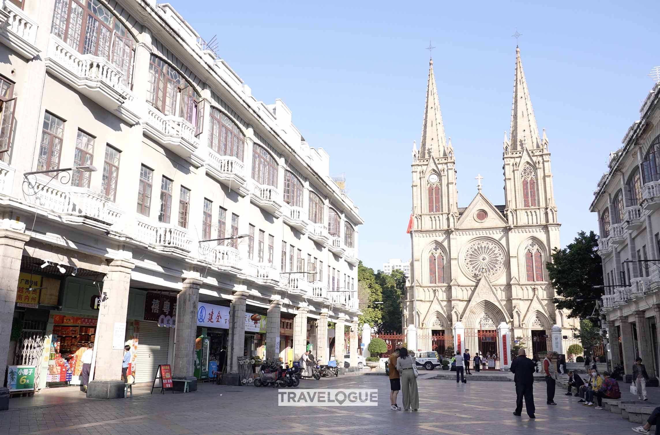 Sacred Heart Cathedral is a popular tourist spot in Guangzhou, Guangdong Province. /CGTN