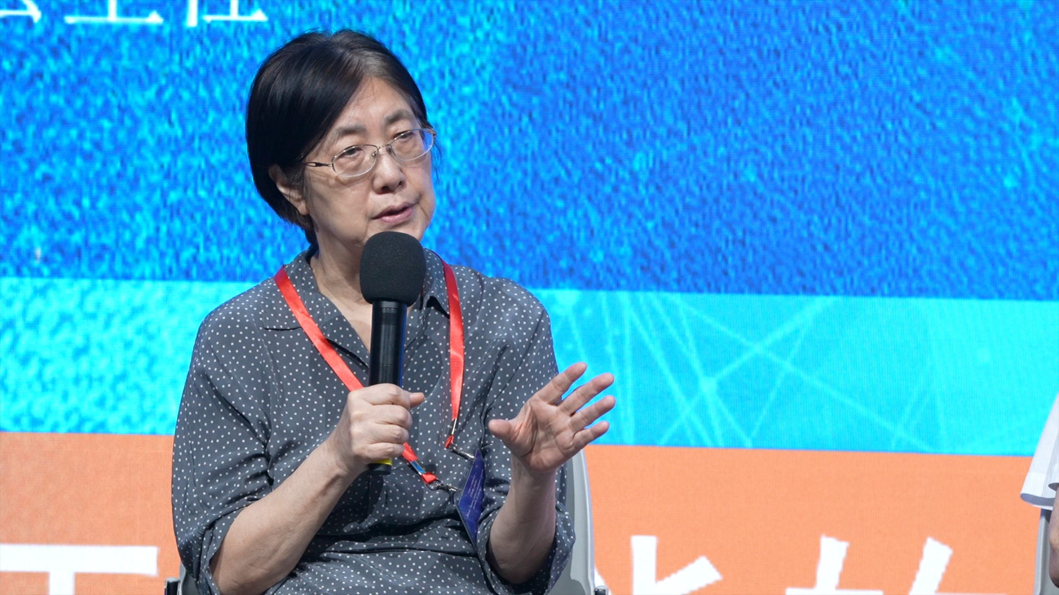 Han Liqun, former director of the School of Information Engineering, Beijing Technology and Business University, speaks at the forum in Beijing, China, August 16, 2024. /CGTN