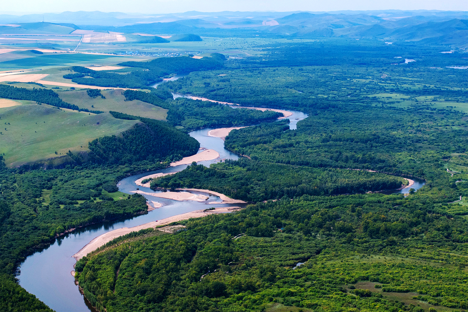 A view of the Ergun Wetland in Inner Mongolia on August 18, 2024 /IC