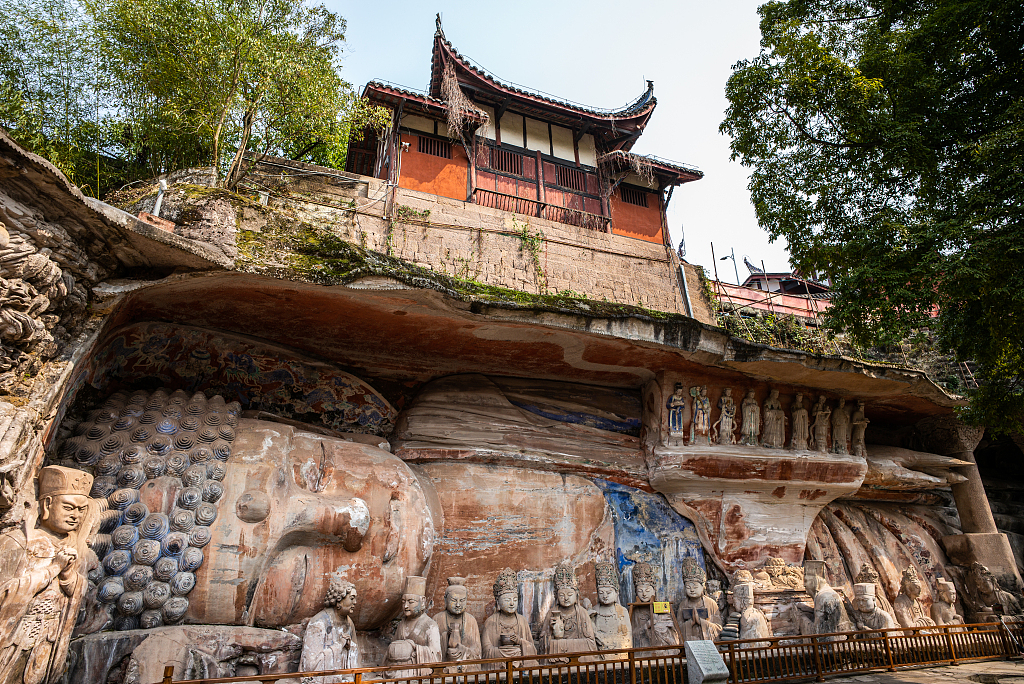 An undated photo shows the Dazu Rock Carvings in Chongqing, China. /CFP