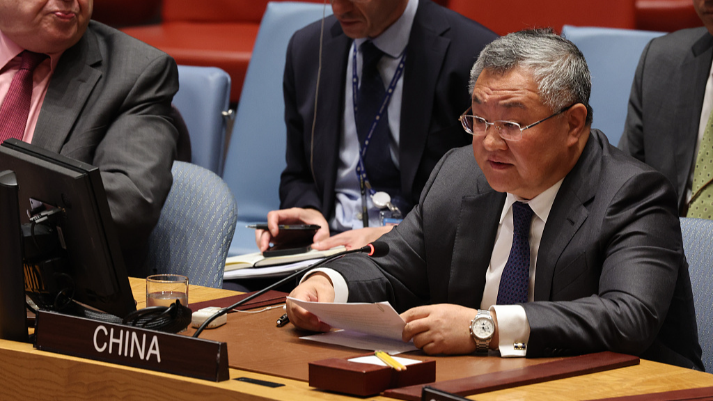 A file photo of Fu Cong, China's permanent representative to the United Nations at the UN headquarters, New York City, U.S., July 26, 2024. /CFP