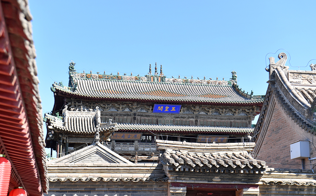 Yuhuang Pavilion is pictured in Yuxian County, north China's Hebei Province on August 22, 2024. /CFP