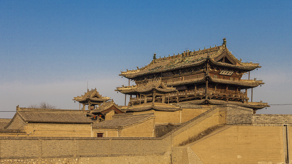 A file photo shows a view of Yuhuang Pavilion in Yuxian County, north China's Hebei Province. /CFP