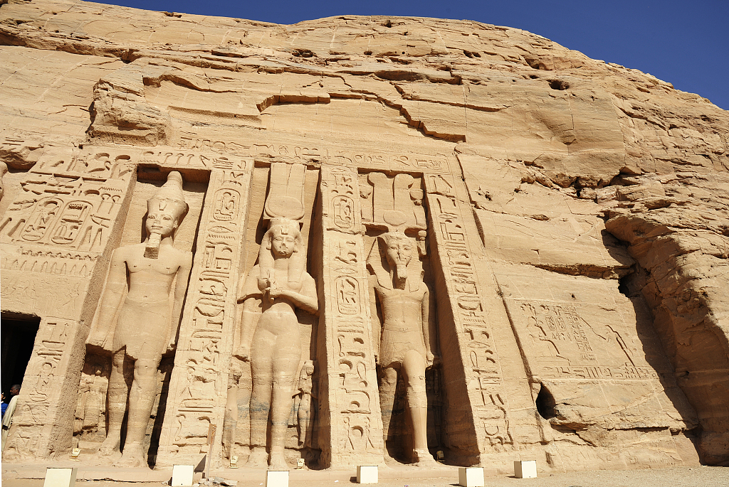 A file photo shows a view of Abu Simbel in Egypt. /CFP