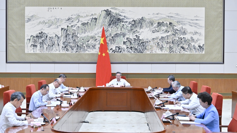 Chinese Premier Li Qiang speaks at a study session held by the State Council in Beijing, China, August 26, 2024. /www.gov.cn