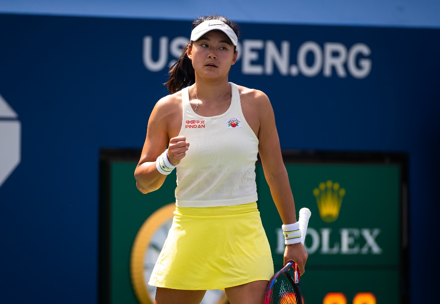 China's Wang Yafan during the second round of the US Open at USTA Billie Jean King National Tennis Center in New York City, US, August 28, 2024. /CFP